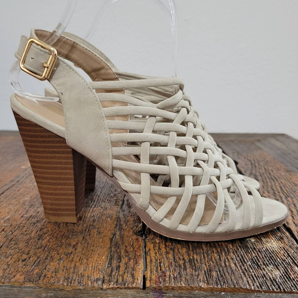 Bonnibel Weave Open Toe Ankle Strap Sandals